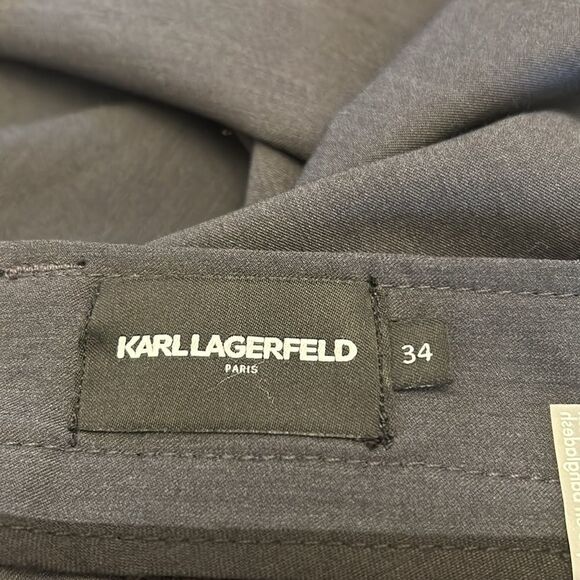 Karl Lagerfeld Charcoal Dress Pants for Men - Picture 9 of 11